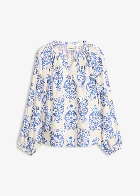 Blusa in misto viscosa fluido, bonprix