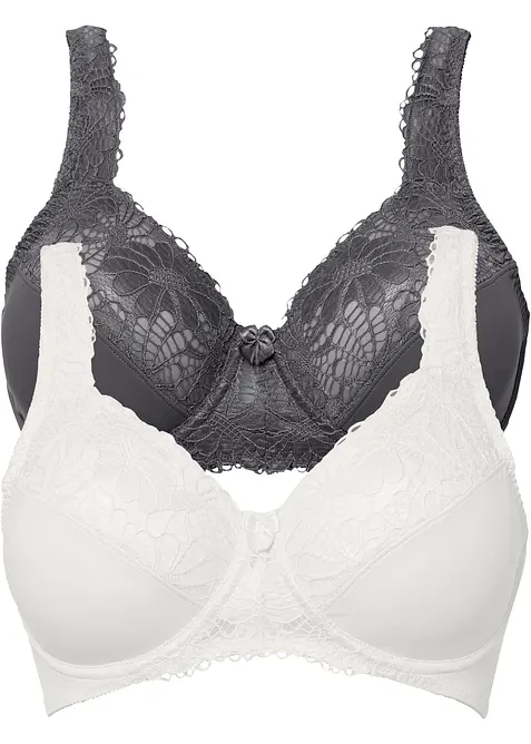 Reggiseno minimizer con spalline imbottite (pacco da 2), bonprix