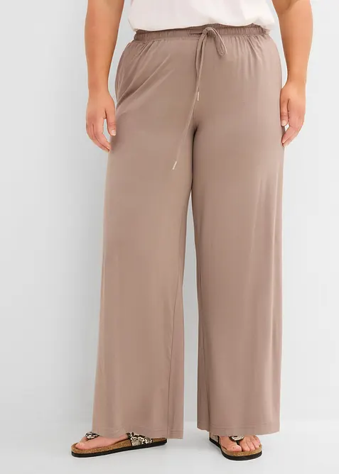 Pantaloni in jersey di viscosa fluente, bonprix