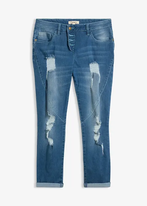 Jeans boyfriend, vita media, bonprix