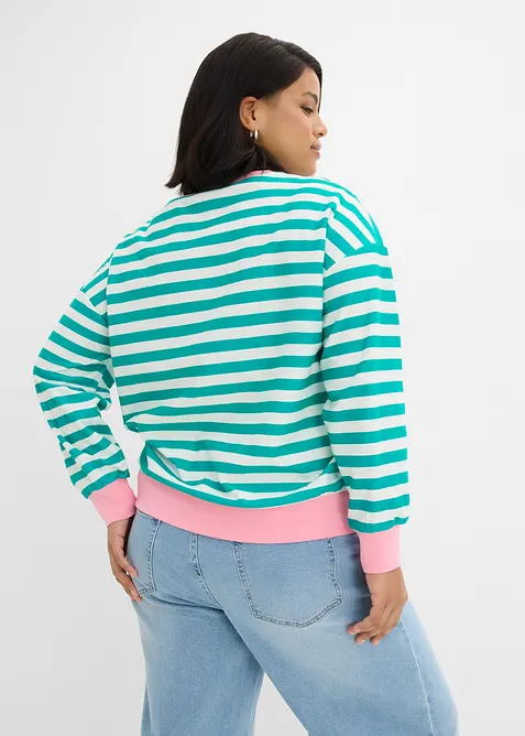 Felpa oversize in puro cotone, bonprix