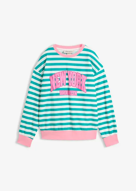 Felpa oversize in puro cotone, bonprix