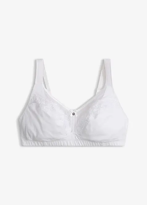Reggiseno contenitivo senza ferretto con cotone confortevole, bonprix