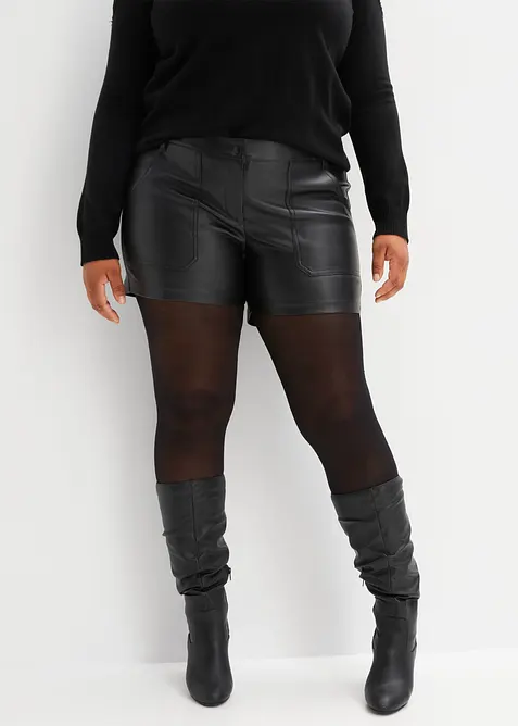 Shorts in similpelle, bonprix