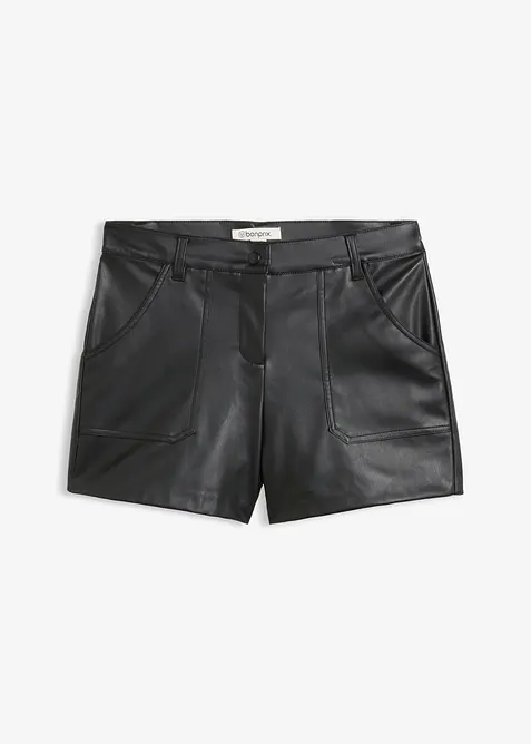 Shorts in similpelle, bonprix