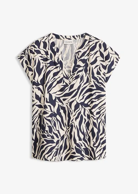 Blusa a maniche corte in viscosa fluente, bonprix