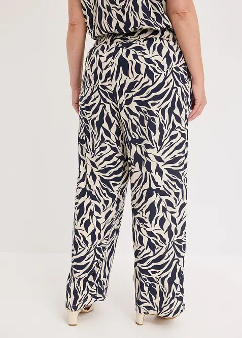 Pantaloni con elastico in vita in viscosa fluida, bonprix