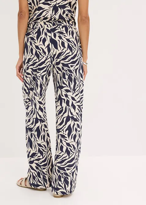 Pantaloni con elastico in vita in viscosa fluida, bonprix