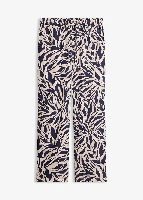 Pantaloni con elastico in vita in viscosa fluida, bonprix