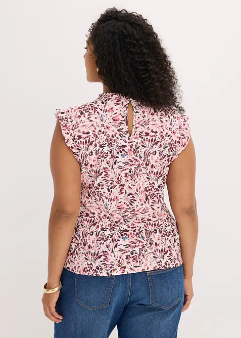 Maglia in cr&ecirc;pe operato, bonprix