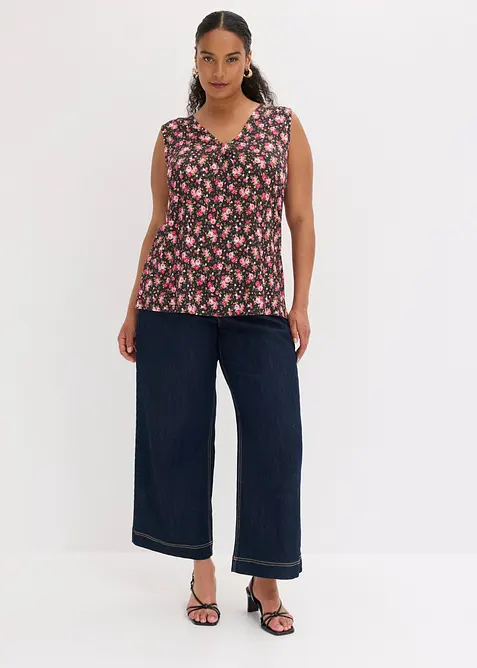 Top in jersey di misto viscosa, bonprix