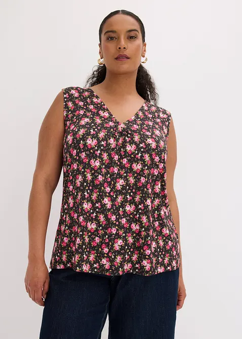 Top in jersey di misto viscosa, bonprix
