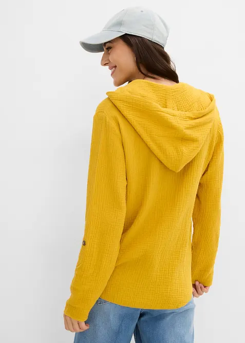 Blusa in mussola vaporosa, bonprix
