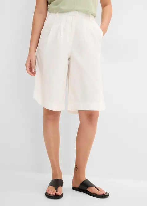 Bermuda in jeans, vita media, bonprix