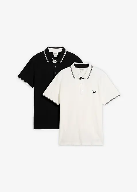 Polo in puro cotone biologico (pacco da 2), bonprix