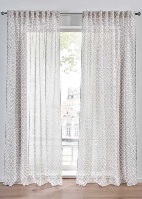 Tenda trasparente con poliestere riciclato (pacco da 1), bonprix
