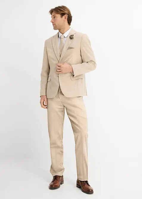 Abito da sposo con gilet e cravatta, regular fit (set 4 pezzi), bonprix