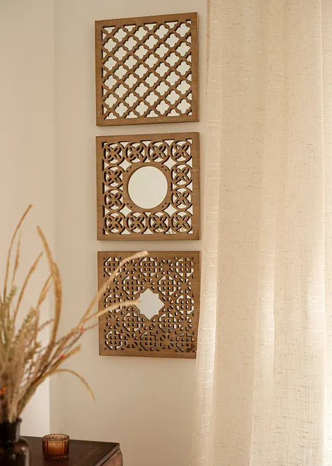 Decorazione da parete con specchio (pacco da 3), bonprix