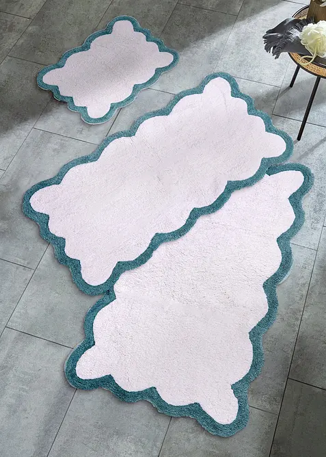 Tappeto da bagno con cotone riciclato, bonprix