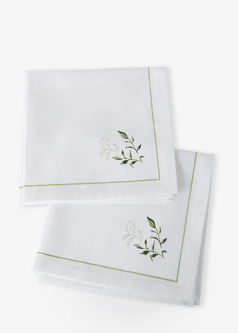 Tovaglioli in tessuto di cotone biologico (pacco da 2), bonprix