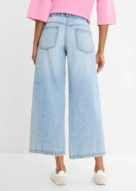 Jeans wide leg cropped, bonprix