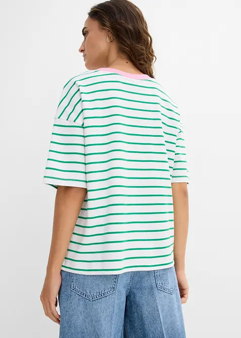 T-shirt oversize in puro cotone biologico, bonprix