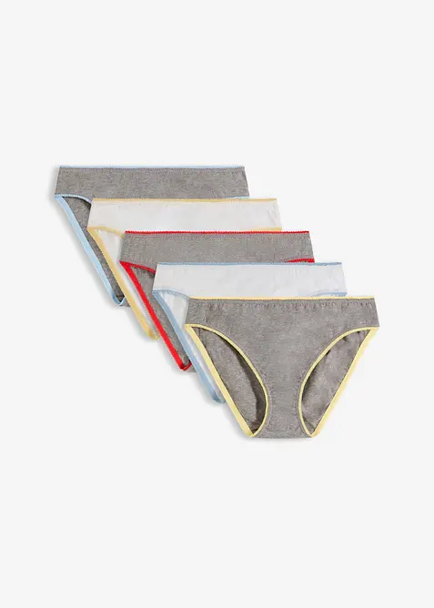 Slip con morbido cotone (pacco da 5), bonprix