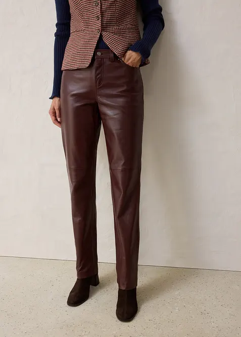 Pantaloni in nappa di agnello, bonprix