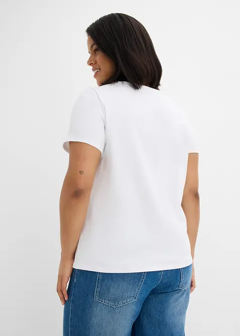 T-shirt in misto cotone, bonprix