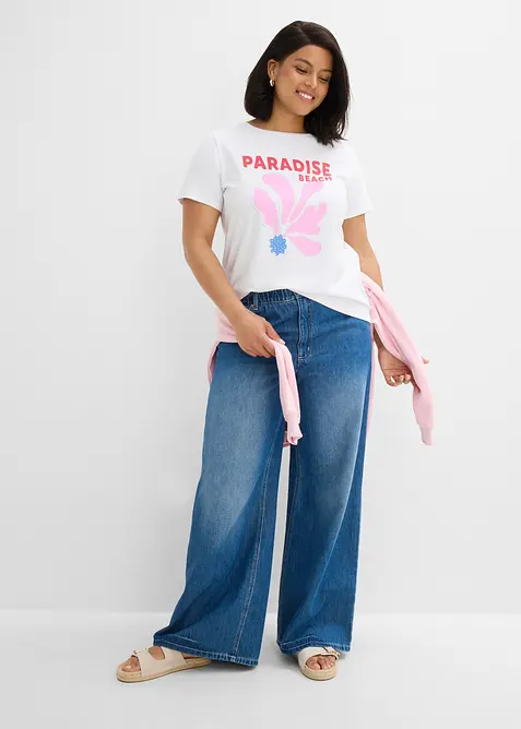 T-shirt in misto cotone, bonprix