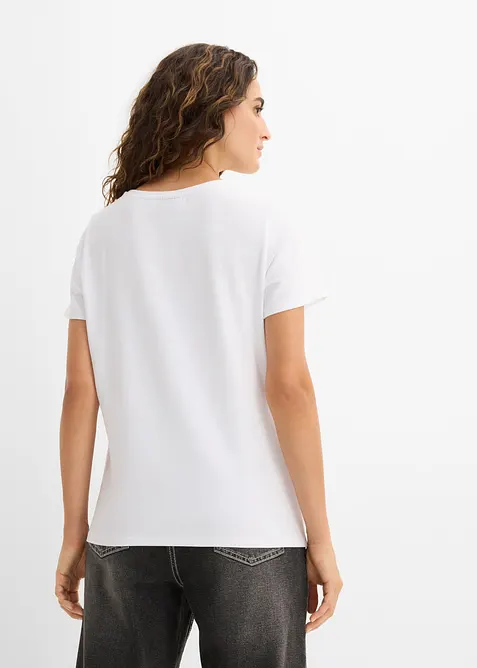 T-shirt in misto cotone, bonprix