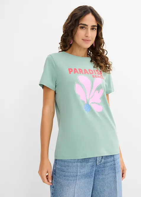T-shirt in misto cotone, bonprix