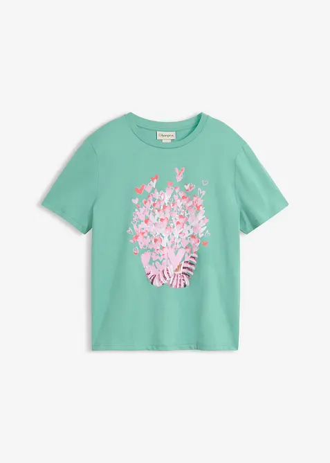 T-shirt in puro cotone, bonprix