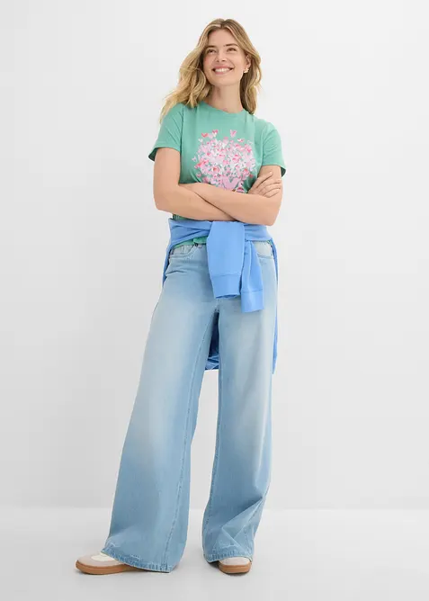 T-shirt in puro cotone, bonprix