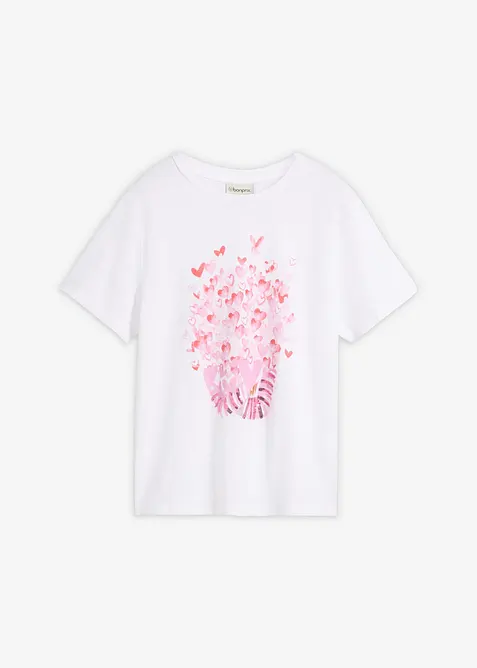 T-shirt in puro cotone, bonprix