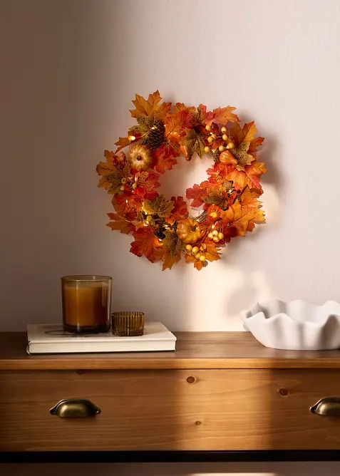 Ghirlanda autunnale LED per porta, bonprix