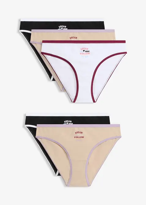 Slip con morbido cotone (pacco da 5), bonprix