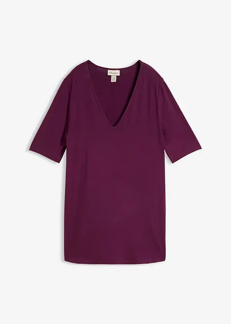 Maglia lunga in viscosa morbida, bonprix