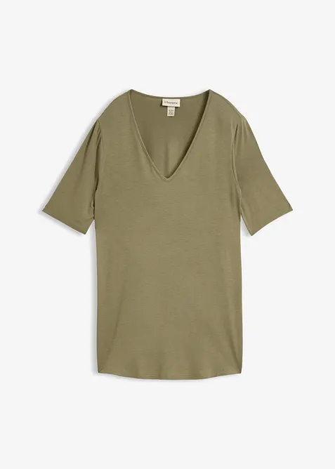 Maglia lunga in viscosa morbida, bonprix