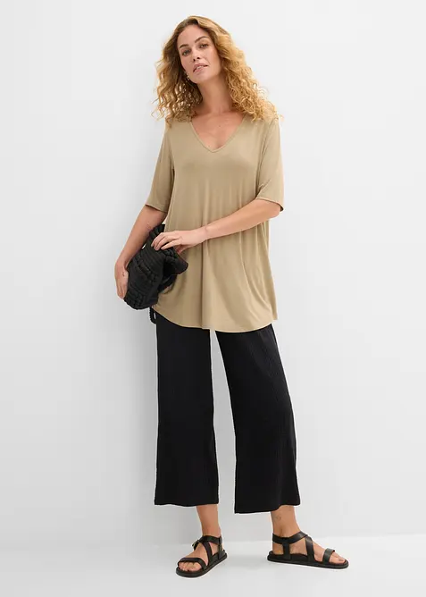 Maglia lunga in viscosa morbida, bonprix