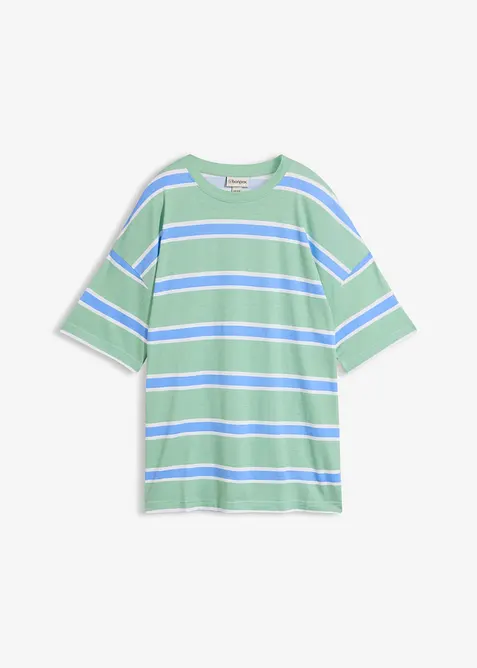 T-shirt boxy in misto cotone e viscosa, bonprix