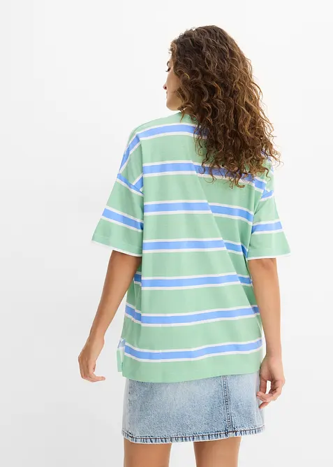 T-shirt boxy in misto cotone e viscosa, bonprix