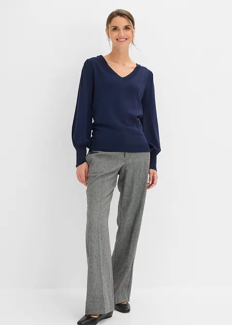 Maglione in filato fine misto viscosa, bonprix