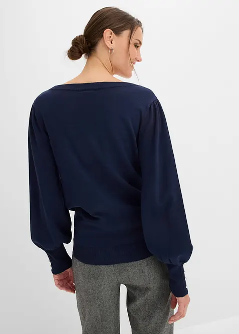 Maglione in filato fine misto viscosa, bonprix