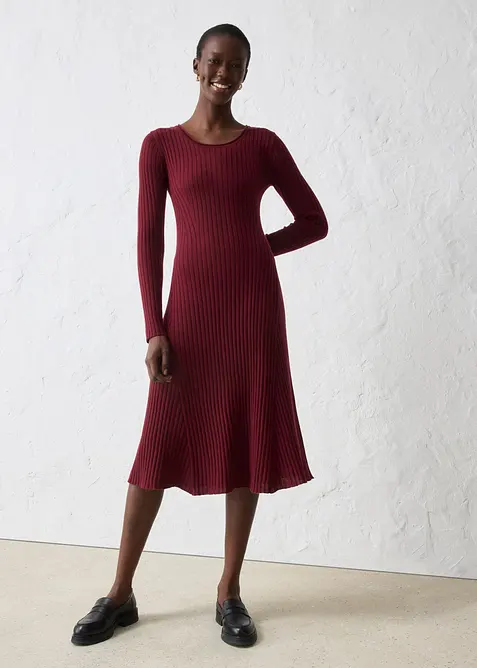 Abito in maglia di lana merino, bonprix