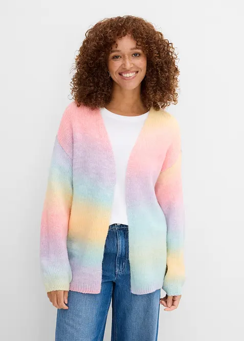 Cardigan in morbido filato misto lana grosso, bonprix
