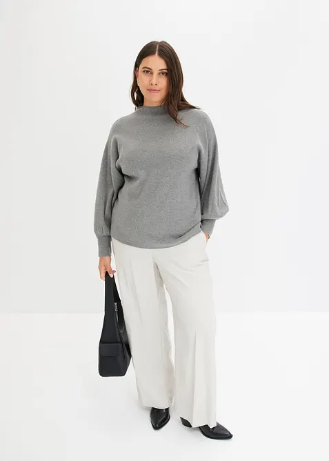 Maglione oversize in misto viscosa, bonprix