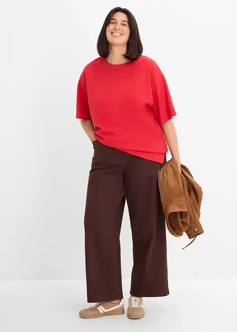 Maglia lunga in interlock, bonprix