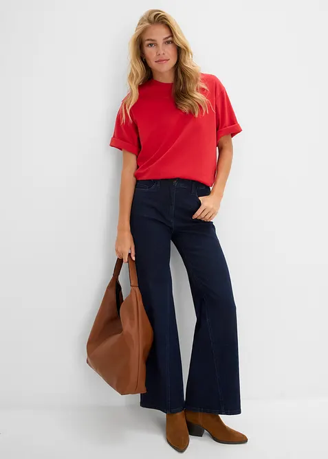 Maglia lunga in interlock, bonprix