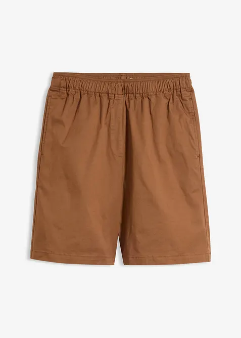 Bermuda con vita elastica in misto cotone, bonprix
